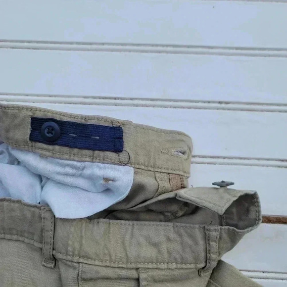 Place Boys Flat Front Beige Khaki Chino Pants Adjastable 29x27 Waist Sz 14 - Picture 6 of 10